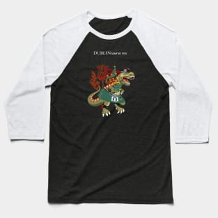 Clanosaurus Rex DUBLINsaurus Plaid Dublin Irish Ireland Family Tartan Baseball T-Shirt